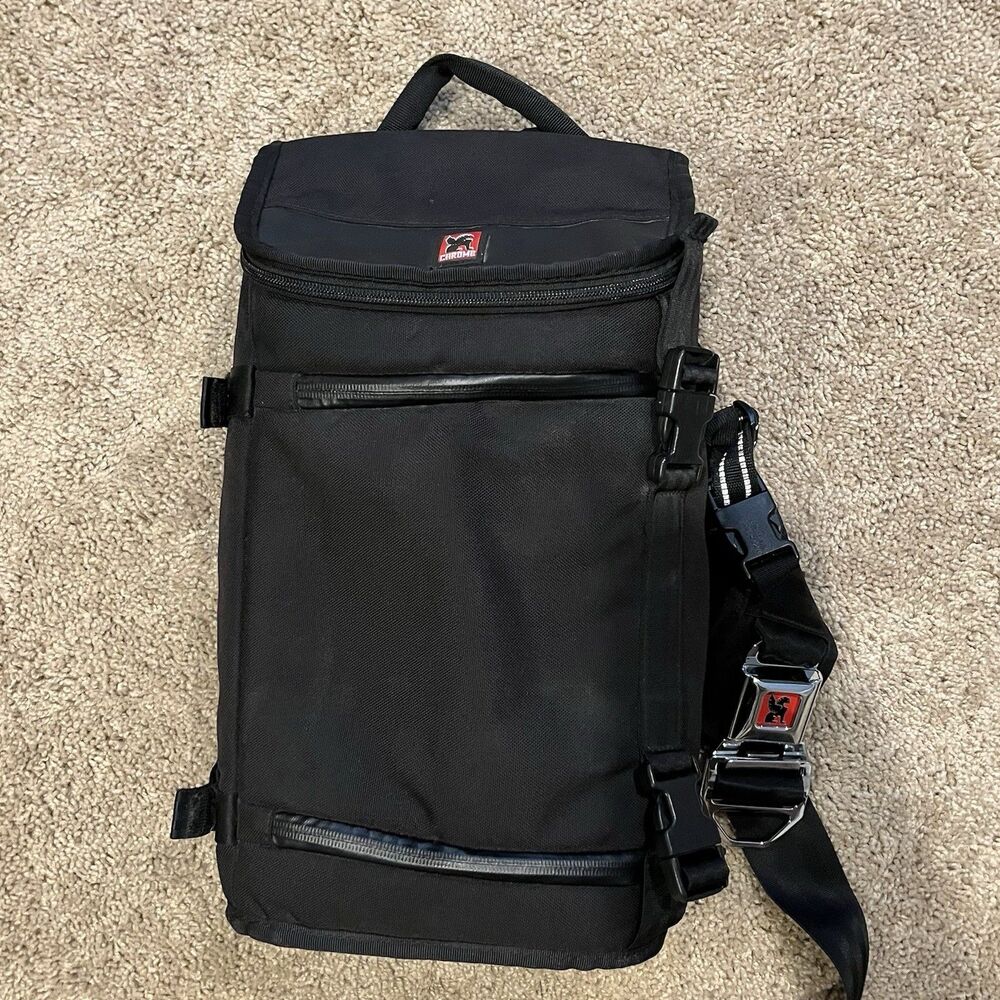 Chrome NIKO Camera Sling Backpack Black Padded Adjustable Strap - No Dividers
